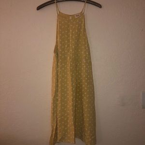 floral yellow sun dress